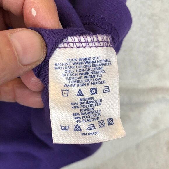 Lands' End Women's Turtleneck Shirts Lot of 3 Small Purple Black Long-Sleeve - Picture 10 of 12